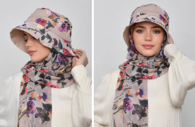 Looking More Stylish with the Combination of Hijab and Bucket Hat